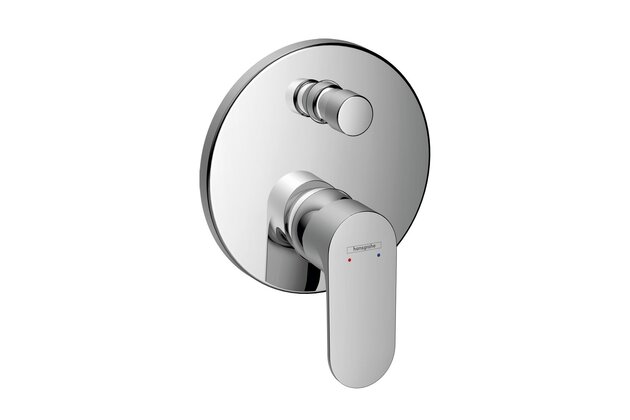 Baterie Hansgrohe Rebris S sprchová podomítková, se zabudovanou bezpečnostní kombinací, bez tělesa, chrom, 72467000