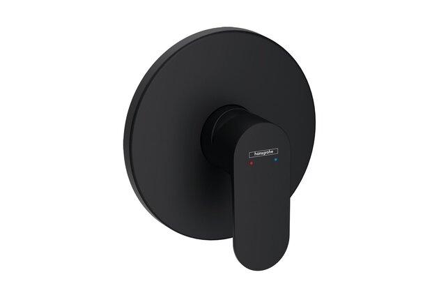 Baterie Hansgrohe Rebris S sprchová podomítková, bez tělesa, černá mat, 72667670