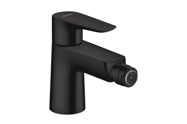 Baterie Hansgrohe Talis E bidetová, s výpustí, s táhlem, černá mat, 71720670