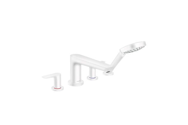Vanová souprava Hansgrohe Talis E 4otvorová, na okraj vany, bez tělesa, bílá mat, 71748700