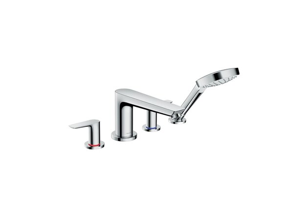 Vanová souprava Hansgrohe Talis E 4otvorová, na okraj vany, bez tělesa, chrom, 71748000