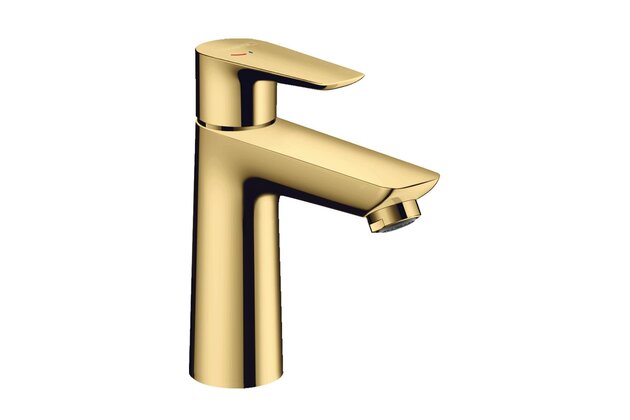 Baterie Hansgrohe Talis E umyvadlová, CoolStart, s odtokovou soupravou, s táhlem, zlatá lesk, 71713990