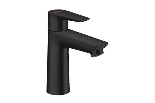 Baterie Hansgrohe Talis E umyvadlová, s odtokovou soupravou, s táhlem, černá mat, 71710670