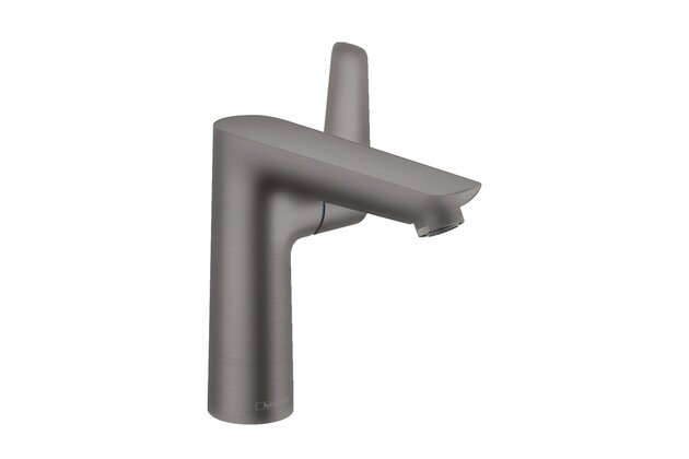 Baterie Hansgrohe Talis E umyvadlová, s výpustí, s táhlem, černý chrom kartáčovaný, 71754340