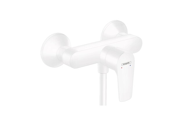 Baterie Hansgrohe Talis E sprchová nástěnná, bílá mat, 71760700