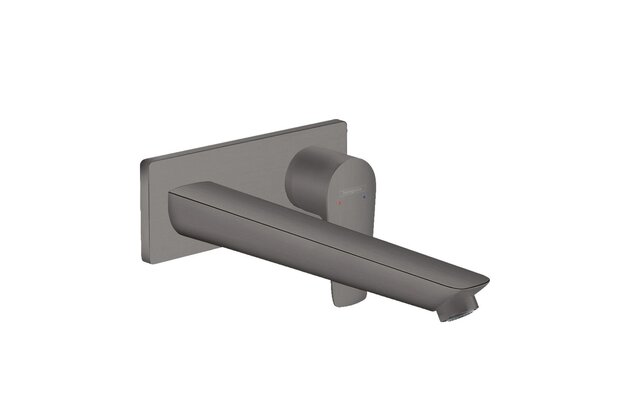 Baterie Hansgrohe Talis E umyvadlová podomítková, s výpustí, černý chrom kartáčovaný, 71734340