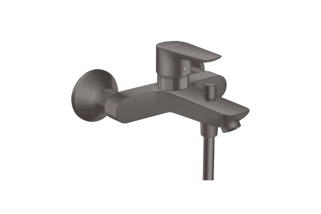 Baterie Hansgrohe Talis E vanová nástěnná, černý chrom kartáčovaný, 71740340