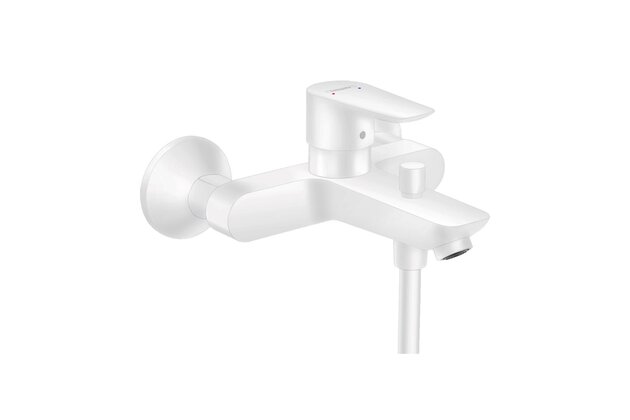 Baterie Hansgrohe Talis E vanová nástěnná, bílá mat, 71740700
