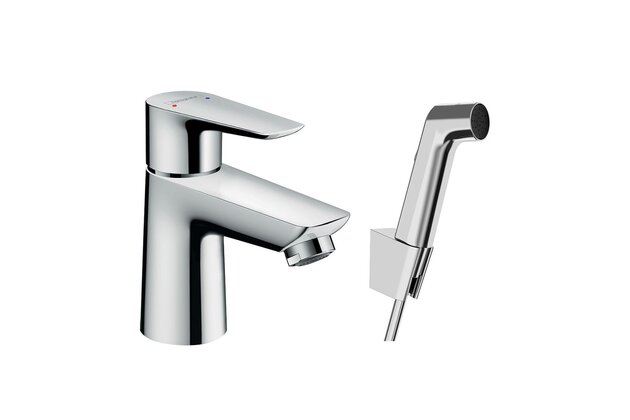 Baterie Hansgrohe Talis E umyvadlová, s bidetovou sprškou, chrom, 71729000