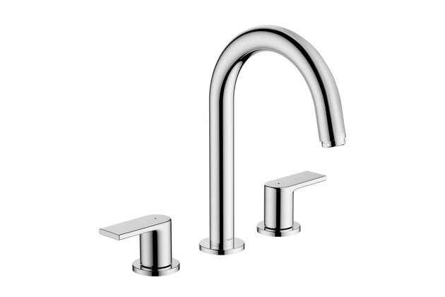 Baterie Hansgrohe Vernis Shape umyvadlová, 3otvorová, s výpustí, chrom, 71563000