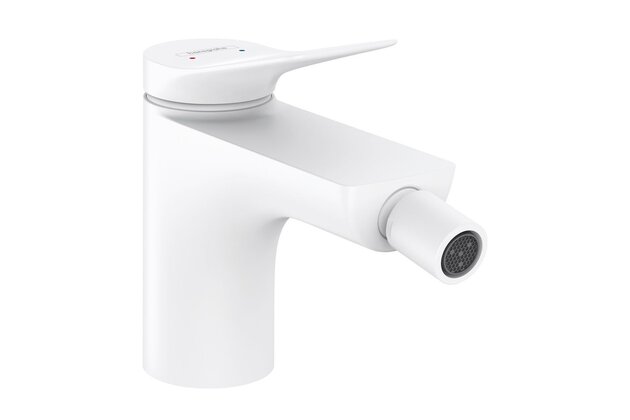 Baterie Hansgrohe Vivenis bidetová, s odtokovou soupravou, s táhlem, bílá mat, 75200700