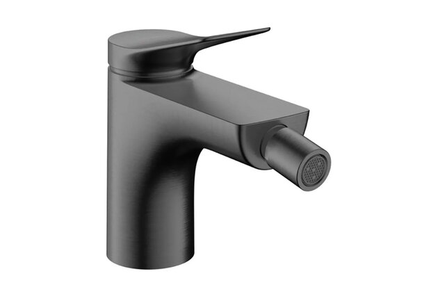Baterie Hansgrohe Vivenis bidetová, s odtokovou soupravou, s táhlem, černý chrom kartáčovaný, 75200340