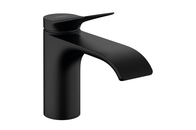 Baterie Hansgrohe Vivenis umyvadlová, s táhlem, černá mat, 75010670
