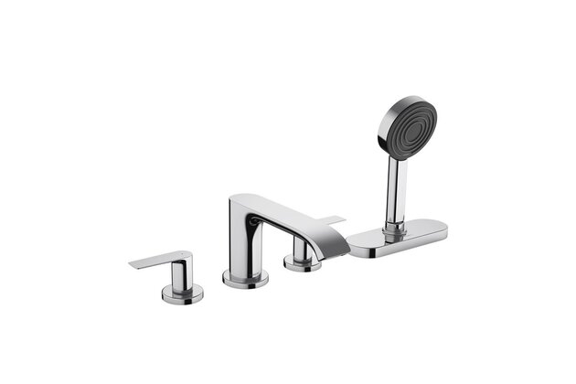 Vanová souprava Hansgrohe Vivenis 4otvorová, na okraj vany, s tělesem, chrom, 75444000