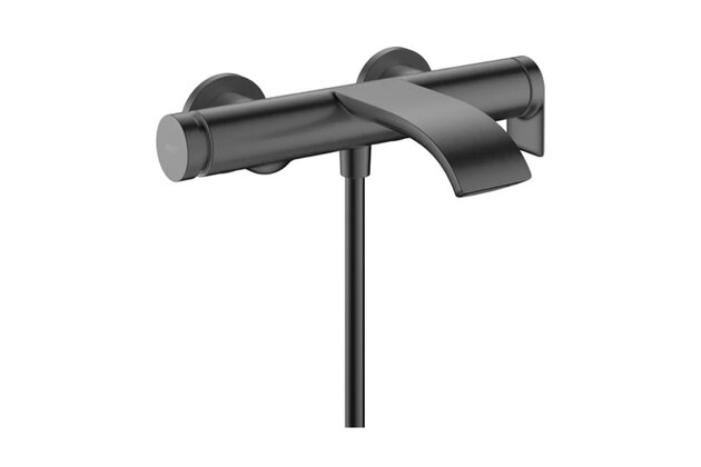 Baterie Hansgrohe Vivenis vanová nástěnná, černý chrom kartáčovaný, 75420340