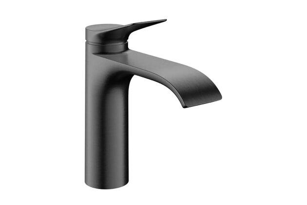 Baterie Hansgrohe Vivenis umyvadlová, CoolStart, s výpustí, s táhlem, černý chrom kartáčovaný, 75023340