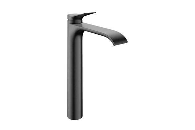 Baterie Hansgrohe Vivenis umyvadlová, CoolStart, s odtokovou soupravou, s táhlem, černý chrom kartáčovaný, 75044340