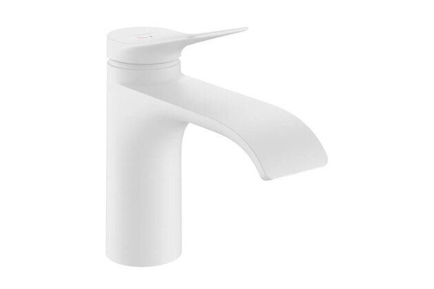 Baterie Hansgrohe Vivenis umyvadlová, CoolStart, s odtokovou soupravou, s táhlem, bílá mat, 75014700