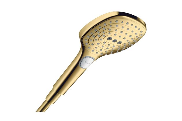 Ruční sprcha Hansgrohe Raindance Select E 3 jet, zlatá lesk, 26520990