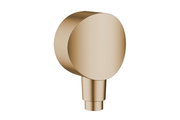 Nástěnné kolínko Hansgrohe FixFit se zpětným ventilem, bronz kartáčovaný, 26453140