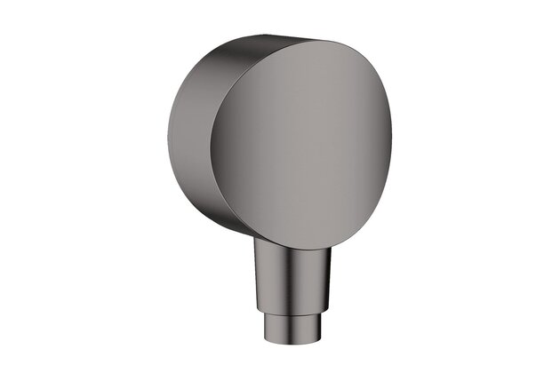 Nástěnné kolínko Hansgrohe FixFit se zpětným ventilem, černý chrom kartáčovaný, 26453340