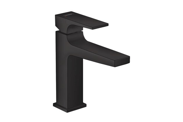 Baterie Hansgrohe Metropol stojánková umyvadlová, vyšší, s výpustí, černá mat, 32507670