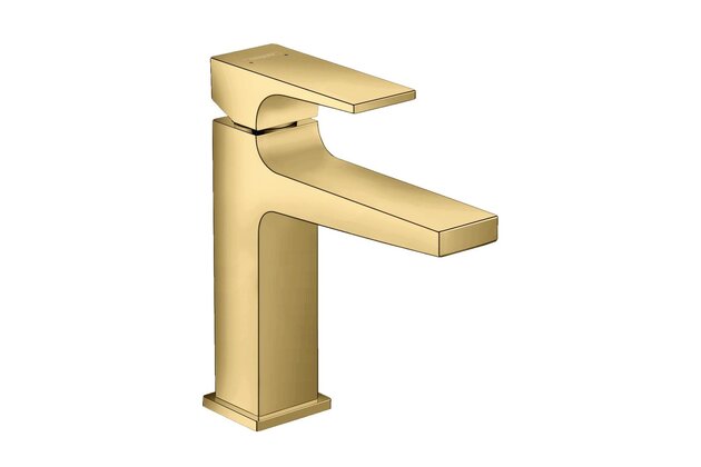 Baterie Hansgrohe Metropol stojánková umyvadlová, vyšší, s výpustí, zlatá lesk, 32507990