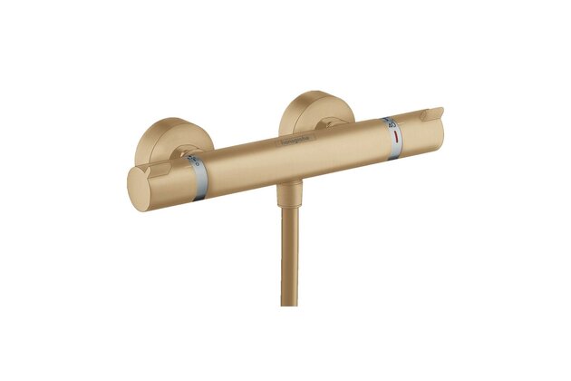 Baterie Hansgrohe Ecostat sprchová nástěnná, termostatická, bronz kartáčovaný, 13116140