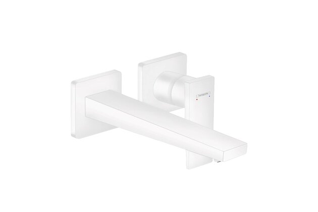 Baterie Hansgrohe Metropol nástěnná umyvadlová, bez tělesa, bílá mat, 32526700