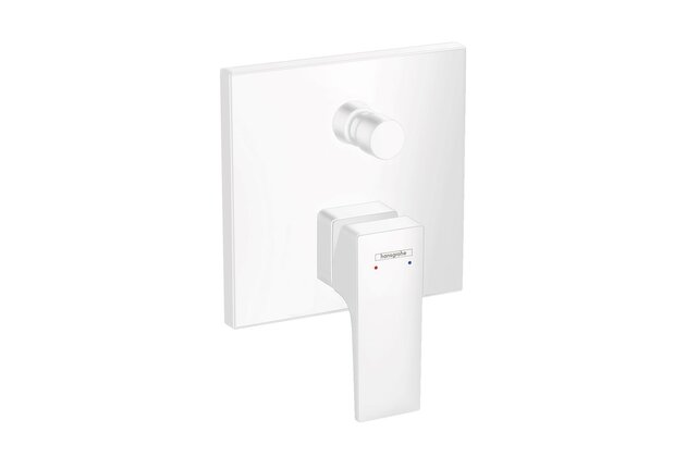 Baterie Hansgrohe Metropol vanová podomítková, bez tělesa, bílá mat, 32545700