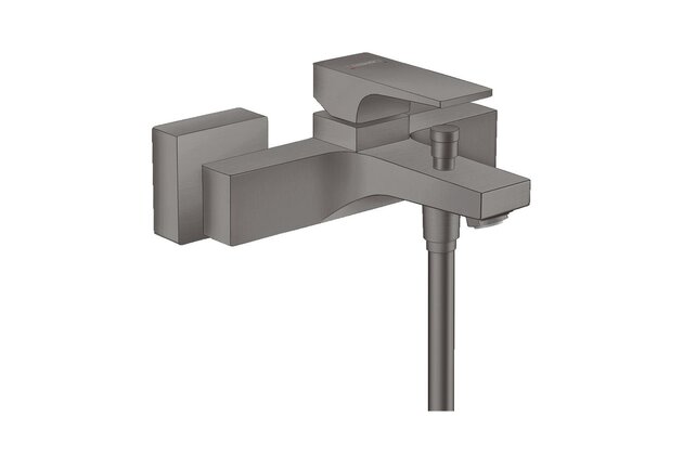Baterie Hansgrohe Metropol vanová nástěnná, černý chrom kartáčovaný, 32540340