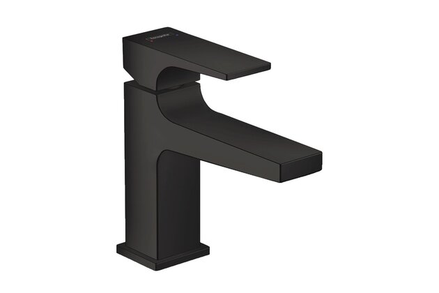 Baterie Hansgrohe Metropol umyvadlová stojánková, s výpustí, černá mat, 32500670