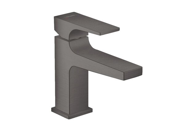 Baterie Hansgrohe Metropol umyvadlová stojánková, s výpustí, černý chrom kartáčovaný, 32500340