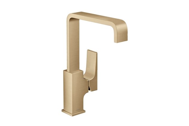 Baterie Hansgrohe Metropol umyvadlová stojánková, vysoká, s výpustí, bronz kartáčovaný, 32511140