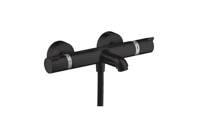 Baterie Hansgrohe Ecostat vanová nástěnná, termostatická, černá mat, 13114670