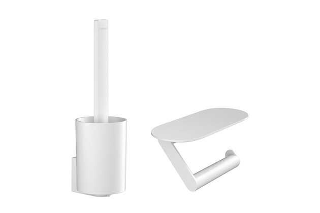 Balíček Hansgrohe Wallstoris pro WC, bílá mat, 27969700