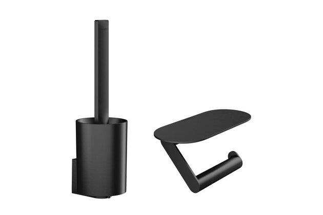 Balíček Hansgrohe Wallstoris pro WC, černá mat, 27969670