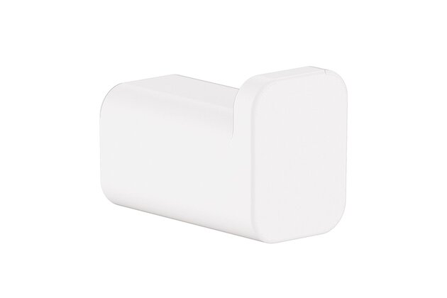 Háček Hansgrohe AddStoris jednoduchý, bílá mat, 41742700