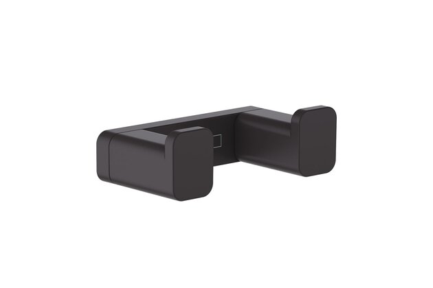 Háček Hansgrohe AddStoris dvojitý, černá mat, 41755670