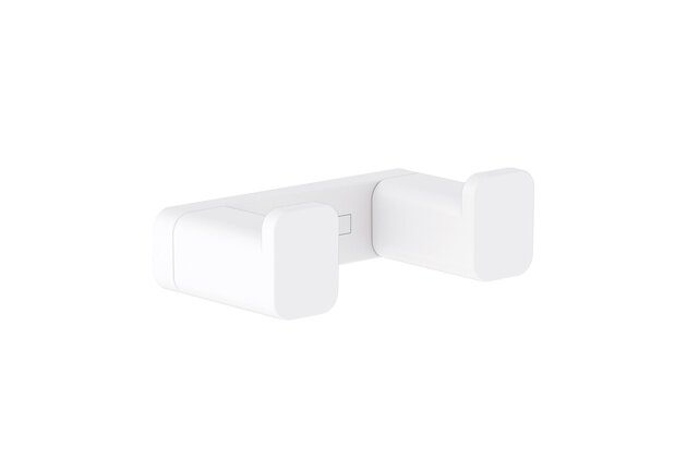 Háček Hansgrohe AddStoris dvojitý, bílá mat, 41755700