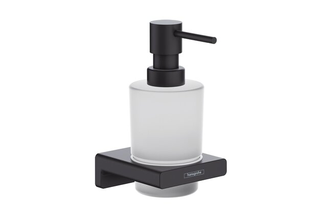 Dávkovač tekutého mýdla Hansgrohe AddStoris, černá mat, 41745670