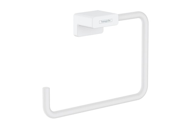 Držák ručníků Hansgrohe AddStoris kruh, bílá mat, 41754700