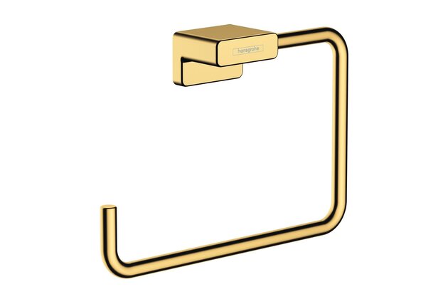 Držák ručníků Hansgrohe AddStoris kruh, zlatá lesk, 41754990