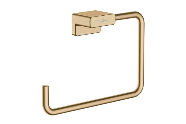 Držák ručníků Hansgrohe AddStoris kruh, bronz kartáčovaný, 41754140