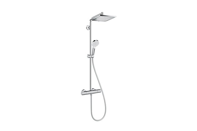 Sprchová souprava Hansgrohe Crometta E termostatická, 1jet, Showerpipe 240, chrom, 27271000