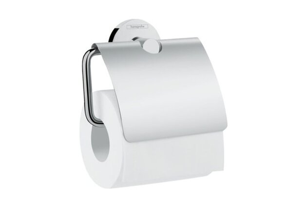 Držák toaletního papíru Hansgrohe Logis Universal, s krytem, chrom, 41723000