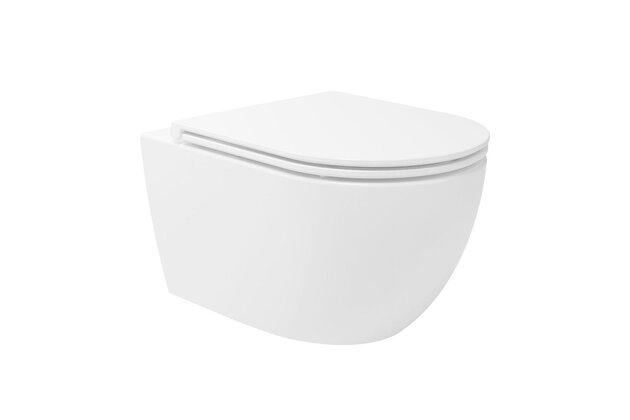 WC mísa Kielle Oudee závěsná, rimless, sedátko softclose, bílá, 30102004