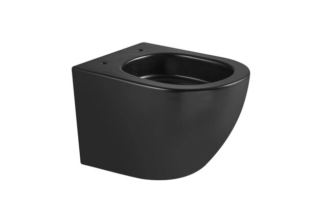 WC mísa Kielle Oudee závěsná, rimless+, vortex, černá mat, 30102014