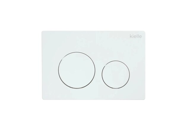 WC tlačítko Kielle Gemini, bílá lesk, 70231020