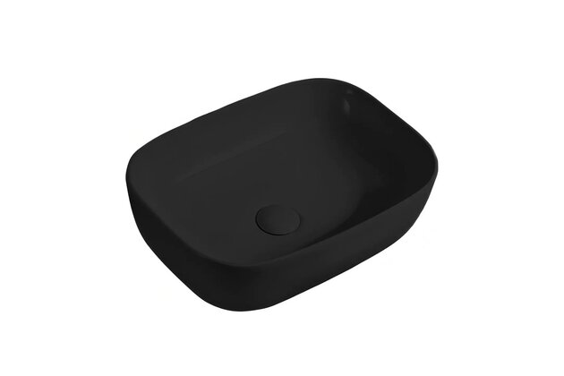 Umyvadlo Kielle Idolio na desku 46x33, černá mat, 30624424